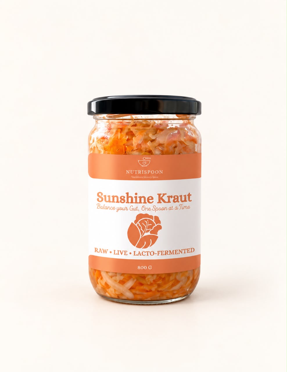 Sunshine Kraut (Classic Sauerkraut & Carrot Mix)
